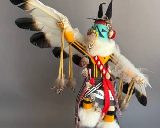 HAND CRAFTED NATIVE AMERICAN KACHINA DOLL EAGLE