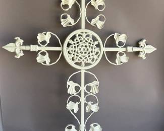 WROUGHT IRON CROSS