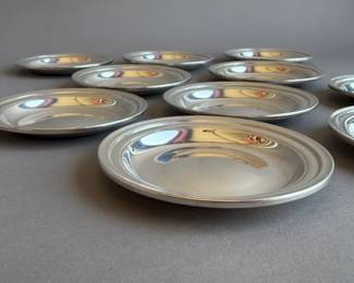 VINTAGE NEWPORT STERLING NUT BONBON DISHES SET OF 10