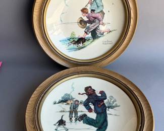 1974 NORMAN ROCKWELL GORHAM CHINA PLATES