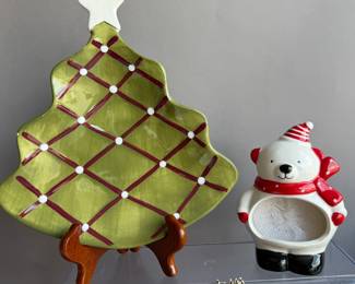 CERAMIC CHRISTMAS DECOR POTTERY BARN