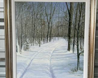 FRAMED ORIGINAL PAINTING BY E LEE SISSOM