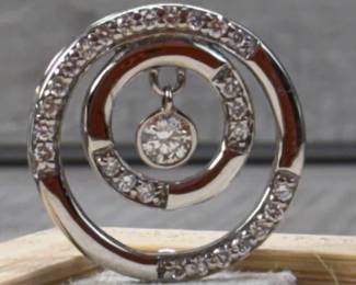 14K GOLD ROUND NECKLACE PENDANT
