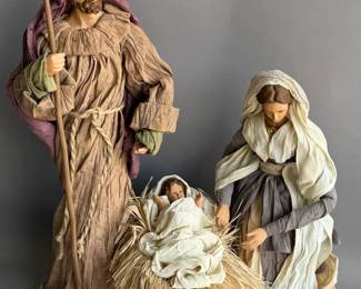 NATIVITY SCENE FIGURES BABY JESUS JOSEPH MARY