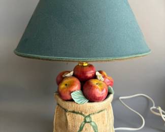 PIVATO NOVE ITALY CUSTOM APPLE BASKET LAMP