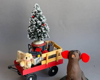 BYERS CHOICE CHRISTMAS COLLECTIBLES CHOCOLATE LAB