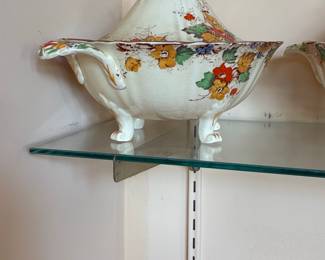Victorian Majolica Style Covered Tureen