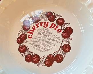 Royal China Country Harvest Cherry Pie Recipe Plate