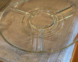 Luminarc Arizona-Parallels Clear Glass Divided Relish Tray