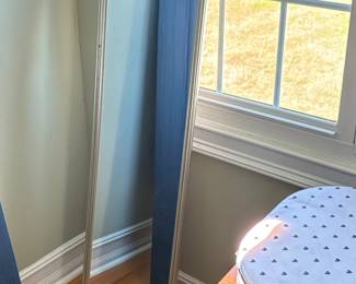 Silver Beaded Full-Length Mirror