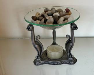 Cat-Themed Oil Warmer or Tealight Holder