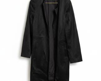 Chico's Black Faux Croc Embossed Jacket
