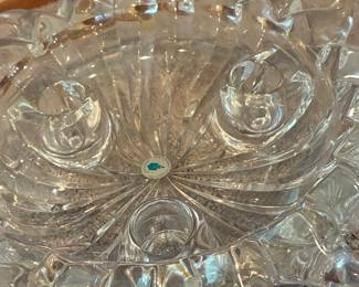 Partylite Aurora Starburst Crystal Triple Taper Candle Holder