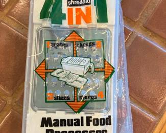 Shredaid 4-in-1 Manual Food Processor