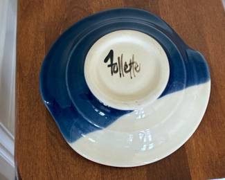 Follette Art Pottery 'Wish Bowl' Flower Frog