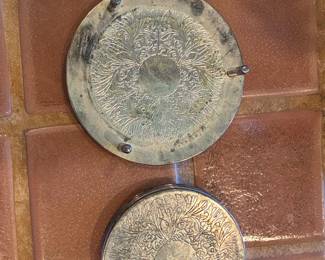 Elegance Silver Plated Coaster Set with Holder
