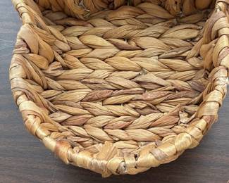 Hand-Woven Water Hyacinth Decorative Basket