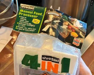 Shredaid 4-in-1 Manual Food Processor