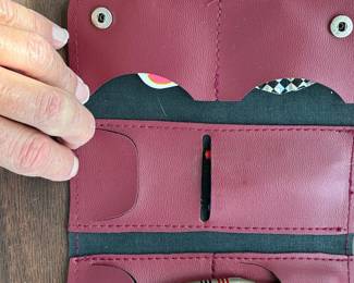 Professional Tungsten Dart Set with Burgundy Leather Case