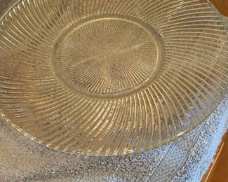 Federal Glass Diana Pattern Clear Plate
