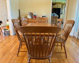 Tell City Chair Company Solid Maple Dining Set