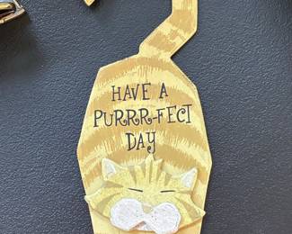 Ohio Wholesale "Have a Purrr-fect Day" Cat Door Hanger