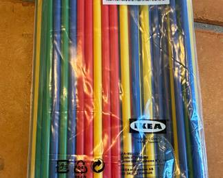 IKEA SOMMARFINT Colorful Straws, 92 pcs
