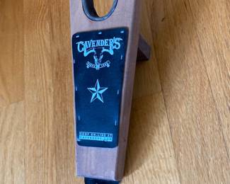 Cavender's Boot Jack with Steer Skull and Star Logo
