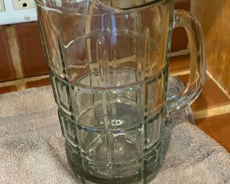 Vintage Anchor Hocking Tartan Manchester Glass Pitcher