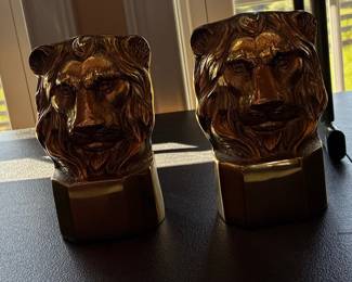 Decorative Crafts Inc. Lion Head Bookends