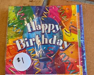 Happy Birthday Paper Party Napkins