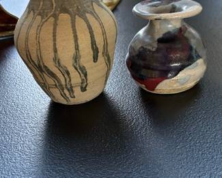 Studio Pottery Bud Vases by Rolling & Bori