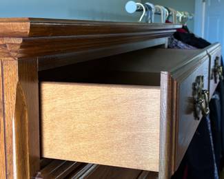 Thomasville Georgian Style Traditional Tall Chest of Drawers