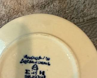E&H Delft Blue Candlestick Set