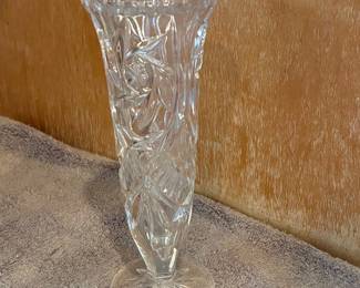Bohemia Style Cut Glass Bud Vase