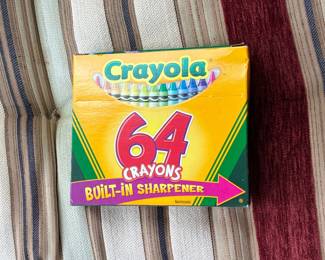 Crayola 64 Count Crayon Box with Built-in Sharpener