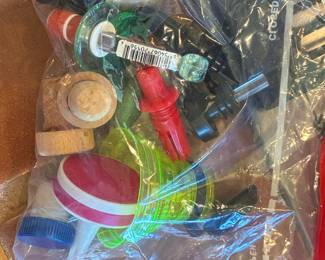 Assorted Vintage and Modern Wine Stoppers and Pourers