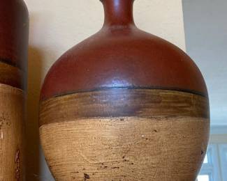 Alvino Bagni Tri-Color Glazed Vase