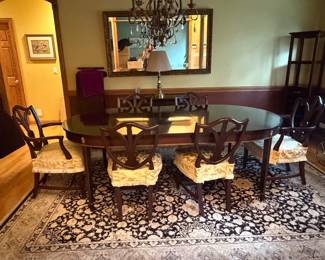 Dining table and chairs