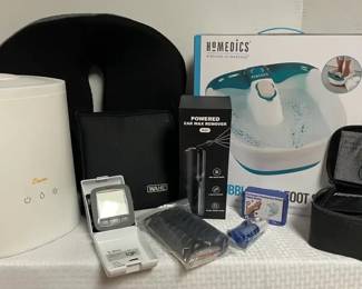 SelfCare Items Foot Bubble Spa, Wahl Electric Razors, Crane Cool Mist Aroma Diffuser