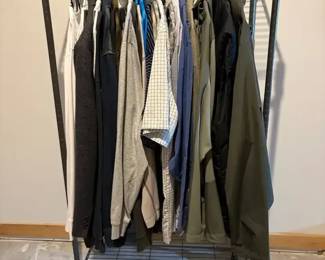 Mens Clothes and Clothing Rack