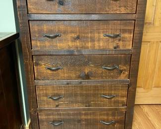 Troyer Ridge Rustic Wood Tallboy Dresser