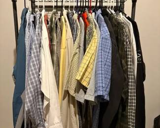 Levi Jacket and Assortment of Shirts