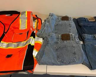 Safety Vest and Jeans