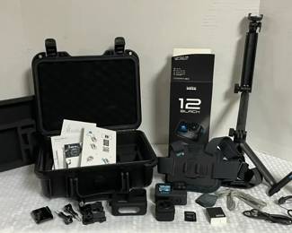 Hero 12 Black GoPro w Accessories Hard Case
