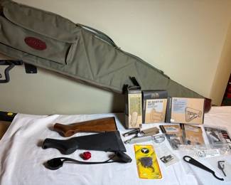 Firearm Parts, Pieces And Boyt Shotgun Case
