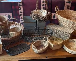 Collection of Baskets Decorative Storage