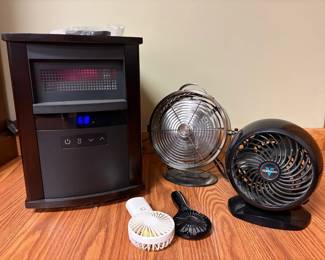 Infrared Heater and Fans