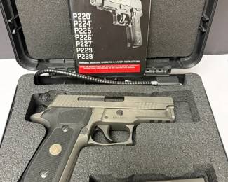 Sig Sauer P2291 Legion Series 9mm Pistol, 3 Magazines, Hard Case, Tek Mat