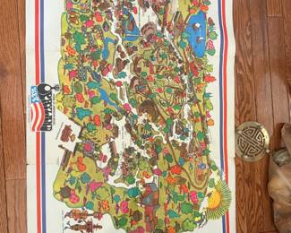 Map of Opryland USA from opening year 1972